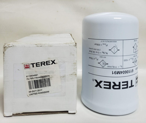 Filtro Terex 6110604m91 1302541 84475948 86982180 181167a1