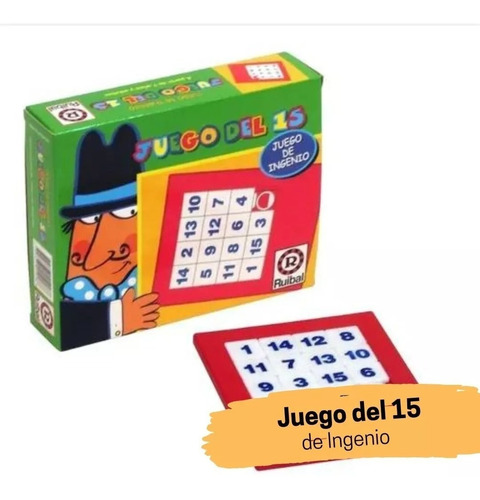 Juego Del 15 - Juego De Ingenio Didáctico Ruibal