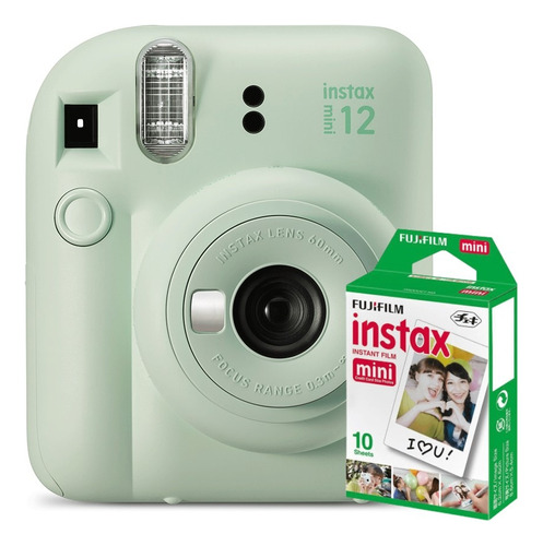 Câmera instantânea Fujifilm Instax Instax Mini 12 + 10 films verde