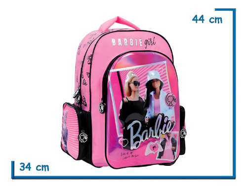 Mochila Espalda Barbie Relieve 18 Pulgadas Wabro Playking
