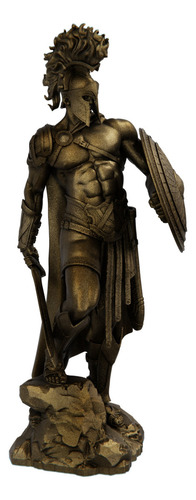 Estátua Ares - Deus Da Guerra - Versão 4 Cor Cor Ouro Velho