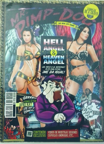 Revista Mr. Pimp-dog. Hell Y Heaven Angel, Afro Kat. Póster.