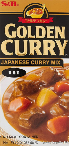 S&b Golden Curry Picante / Hot 92 Gramos Japones