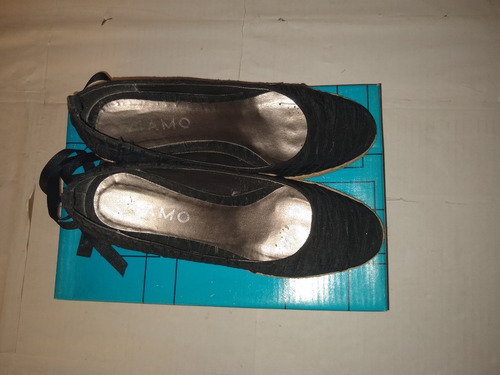 Zapatos Dama Viamo Escotado Liso Talle 36 Excelente !!!