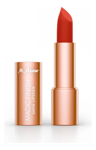 M. Lpiz Labial De Satn Asam Magic Finish En Un Tono Rojo Int