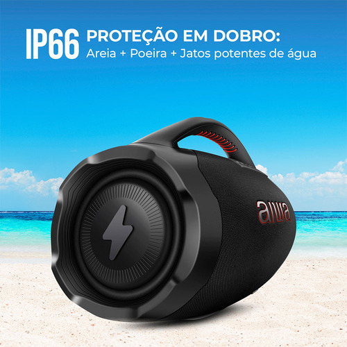 Caixa De Som Aws-bbs-01 Boombox Plus Aiwa