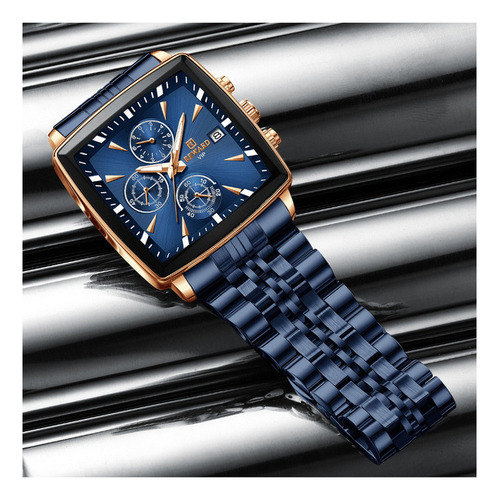 Reloj De Cuarzo Reward Cuadrado Con Cronógrafo