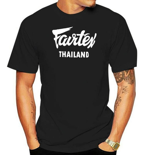 Camiseta Fairtex Tailandia Negro Casual Muay Thai Kickboxing