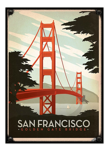 #05 - Cuadro Vintage 21 X 29 Cm / San Francisco!