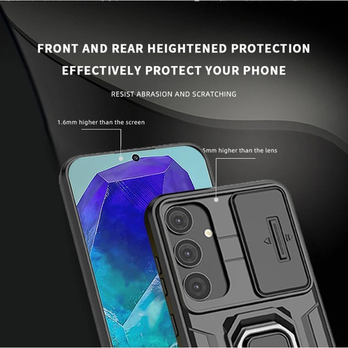 Capa Para Samsung M55 M15 Deslizar Lente Protecção
