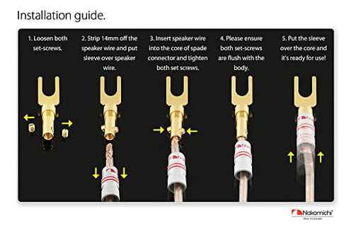 Conector De Espiga Bañado En Oro De La Serie Excel De