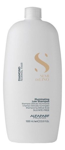 Shampoo Alfaparf Semi Di Lino Diamond Normal Hair en garrafa de 1000mL de 1000g