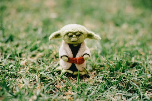 Amigurumi Figura Maestro Yoda Star Wars Needle Felting 