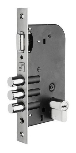Fechadura Rolete 3 Pinos Fortezza Cilindro Hafele 8cm