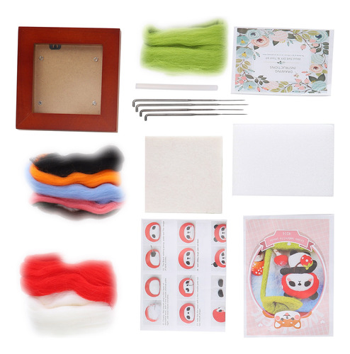 Kit De Fieltro Con Aguja Para Regalo Artesanal, Marco De Fot