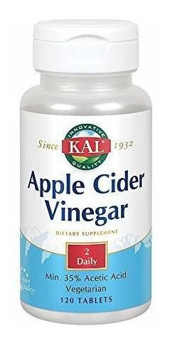 Cápsulas De Vinagre De Sidra Kal De Manzana, 500 Mg, 120