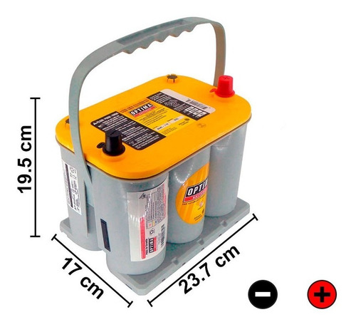 Imagen 1 de 2 de Bateria De Gel Optima Amarilla 35-650