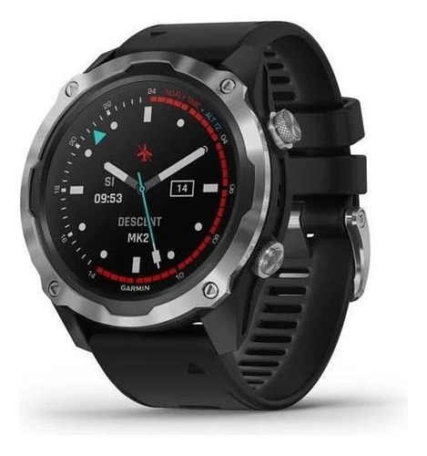 Smartwatch Buceo Gps Garmin Descent Mk2 Zafiro Regular Color De La Caja Negro Color De La Correa Black Color Del Bisel Negro