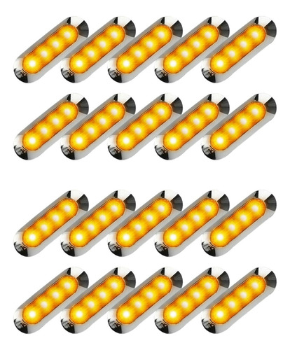 Para 20 Luces Led De Señalización Lateral Para Camiones Y