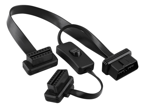 Cable Divisor Obd2 De 16 Pines A Doble Extensión Plana Hembr