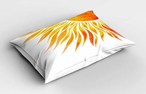 Ambesonne Summer Pillow Sham, Arte Moderno Acuarela Pin