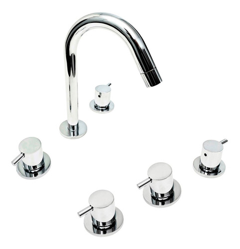 Griferia Lavatorio Bidet Aqualaf Cuyen Compresion Ahora12