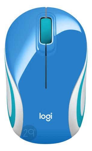 Mouse Inalámbrico Ultraportátil Logitech M187 Color Azul