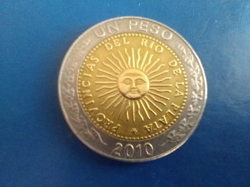 Argentina 1 Peso 2010 Monedas De Un Peso Año Del 2010