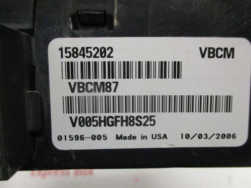 Modulo Computadora Bcm Chevrolet Uplander (Usado)