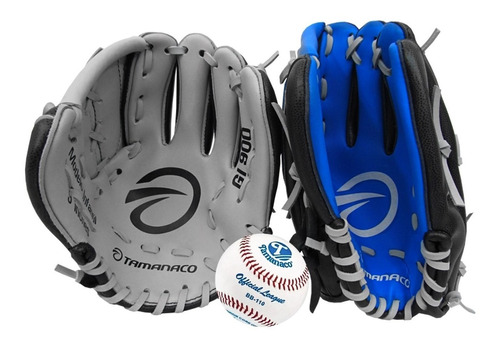 Set De 2 Guantes De Béisbol + Pelota De Béisbol Tamanaco