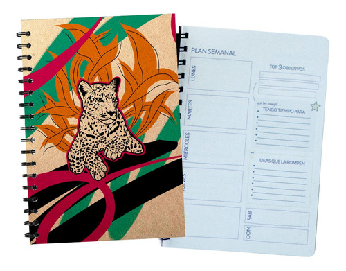 Imagen 4 de 10 de Cuaderno Artesanal Ecológico Con Agenda Perpetua A5 15x21cm