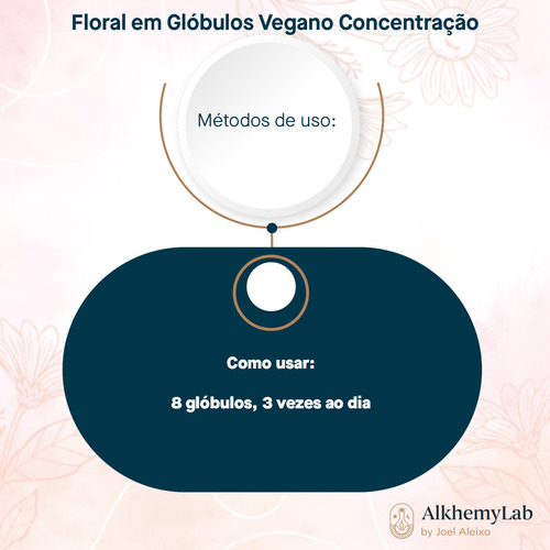 Floral Vegano Concentração Em Glóbulos 50g Combate Dispersão