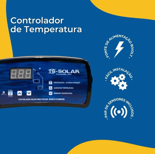 Cdt Controlador De Temperatura Solar Ecomasol