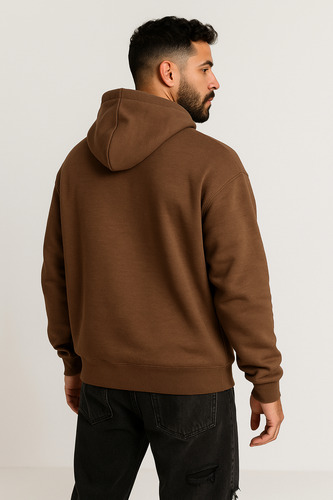 Buzo Canguro Capucha Hoodie Liso Oversize Frizado Unisex