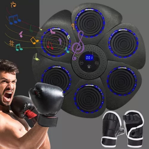 Máquina De Boxeo Musical Bluetooth Inteligente + Guantes