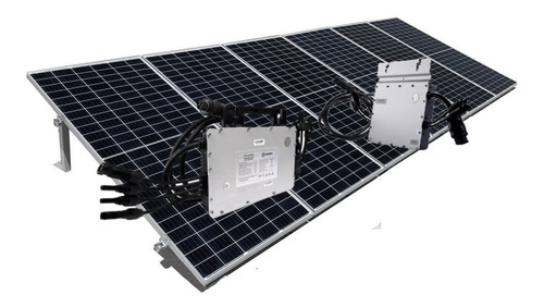 Imagen 1 de 5 de Kit De 6 Paneles Solares 450w Genera 700kwh Bim - 220v
