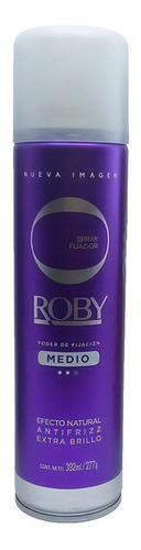 Spray De Fijación Roby Peinado Barbería Peluqueria X 390ml Fijacion Medio