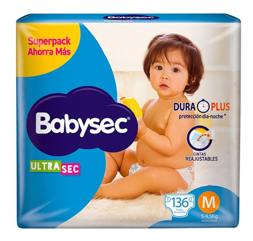 Pañal Bebé Babysec Ultra Super Jumbo M,g,xg,xxg