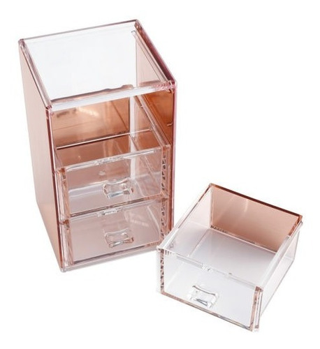 Rose Gold Acrylic Makeup Jewelry Organizer Hisopo De Baño De