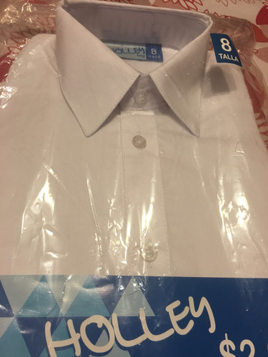 Camisa Colegial Nueva Talles 8, 10