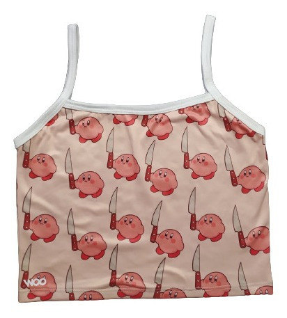 Tops Kirby Con Cuchillo Anime Unisex 