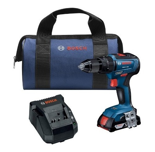 Kit Taladro Percutor Bosch Sin Escobillas Gsb18v-490b12 