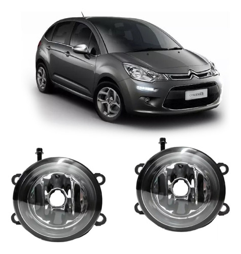 Juego Faros Auxiliar Citroen C3 2013 2014 2015 2016 17 (x2)