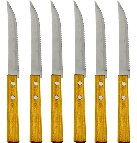 Cuchillo Para Asado Sierra 6 Piezas