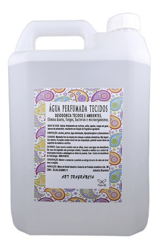 Água Perfumada Roupas Lençol Passar Aromatizador 5.000ml Fragrância Intense (Gourmet)