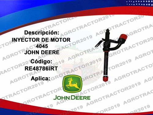 Imagen 1 de 1 de Inyector Mecánico Para Motor John Deere 4045