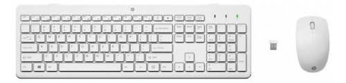 Kit Teclado Y Mouse Inalambrico Hp 230 3l1f0aa Color Blanco