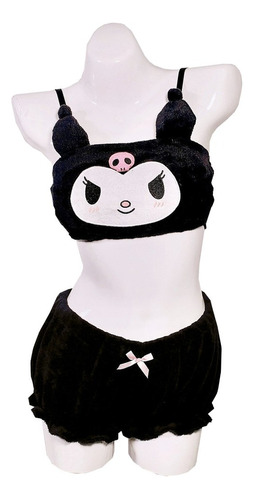 Kuromi  Conjunto Pijama Peluche Importados Lenceria Kawaii