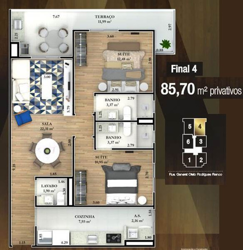 Imagem 16 de 20 de Apartamento - Venda - Forte - Praia Grande - Jrg484