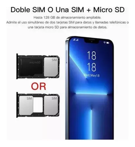 Smartphone I13 Pro Max Ram De 1 Gb De Rom Y 8 Gb Para Androi